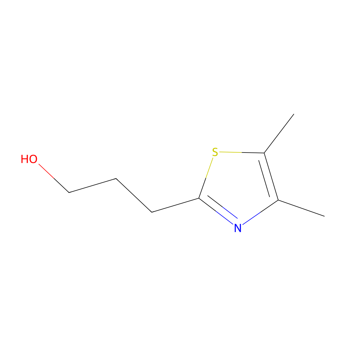 3-(Dimethyl-1,3-thiazol-2-YL)propan-1-OL molecular structure, CAS 1505892-96-5