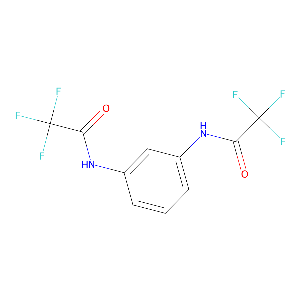 2,2,2-Trifluoro-N-[3-(trifluoroacetamido)phenyl]-acetamide molecular structure, CAS 15059-42-4