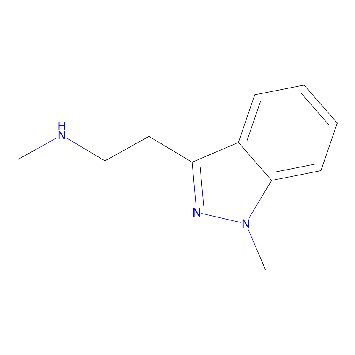 methyl[2-(1-methyl-1H-indazol-3-yl)ethyl]amine molecular structure, CAS 1505907-93-6