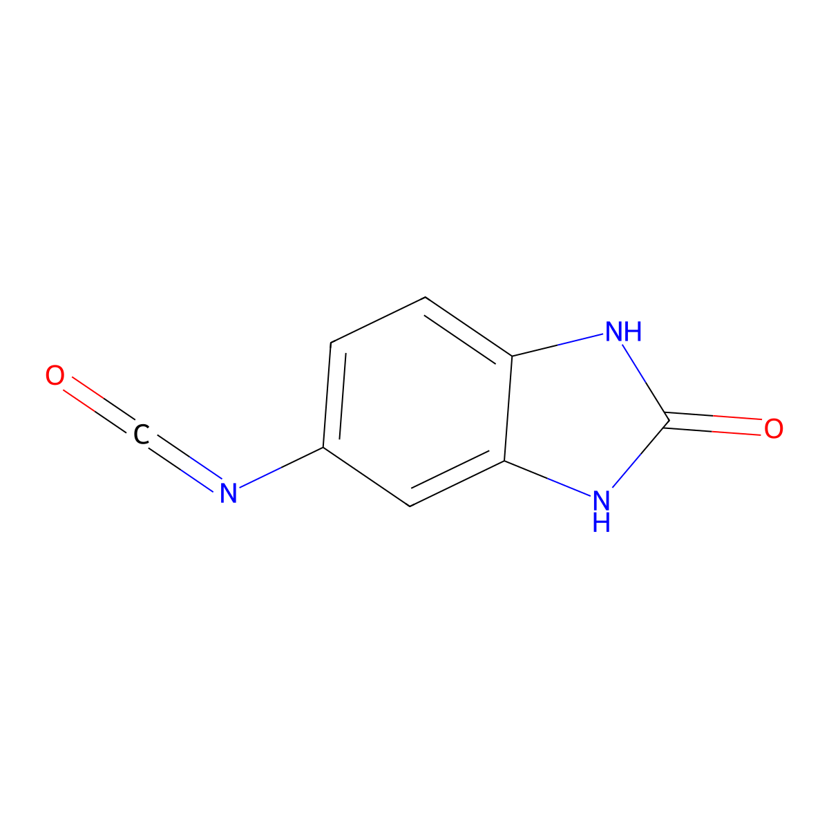 5-isocyanato-2,3-dihydro-1H-1,3-benzodiazol-2-one molecular structure, CAS 1505930-79-9