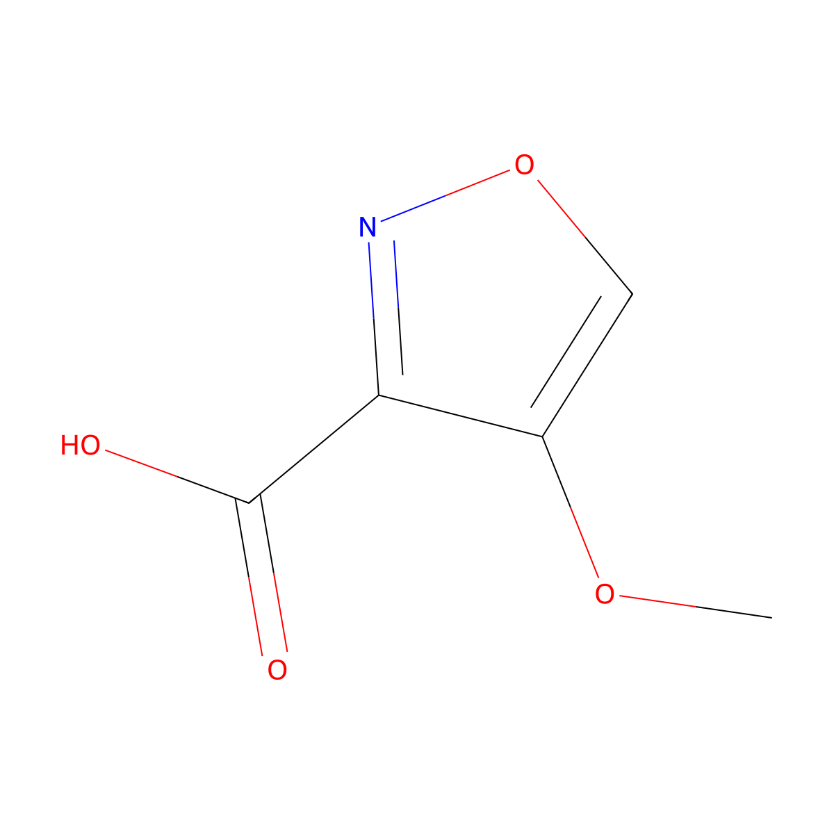 4-Methoxyisoxazole-3-carboxylic acid molecular structure, CAS 1505931-33-8