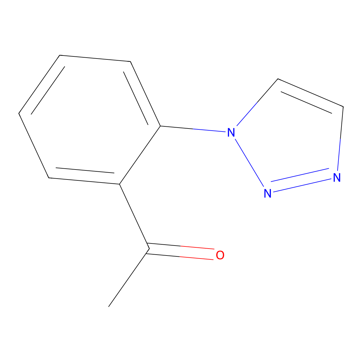 1-(2-(1H-1,2,3-triazol-1-yl)phenyl)ethan-1-one molecular structure, CAS 1505943-22-5