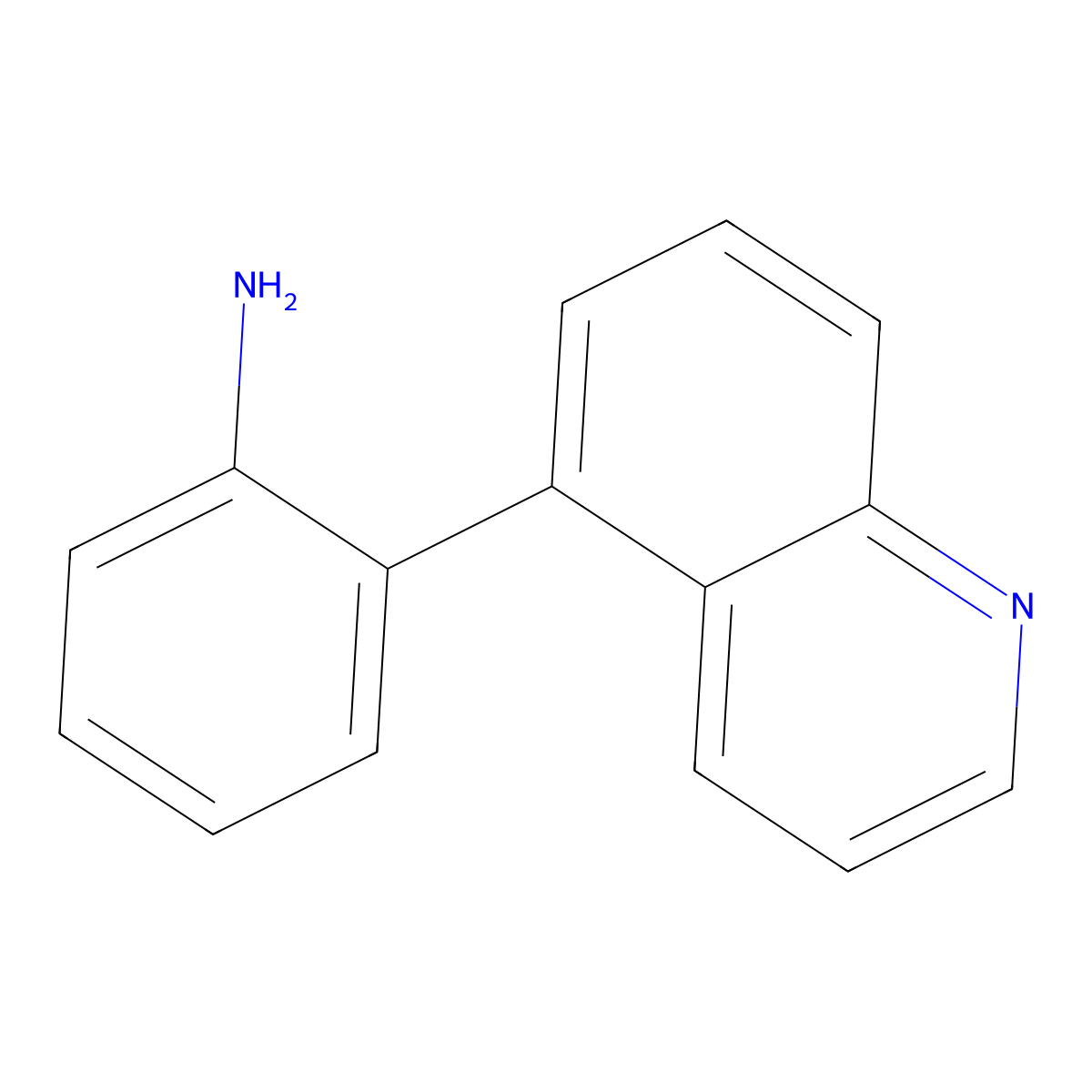2-(Quinolin-5-yl)aniline molecular structure, CAS 1505979-21-4