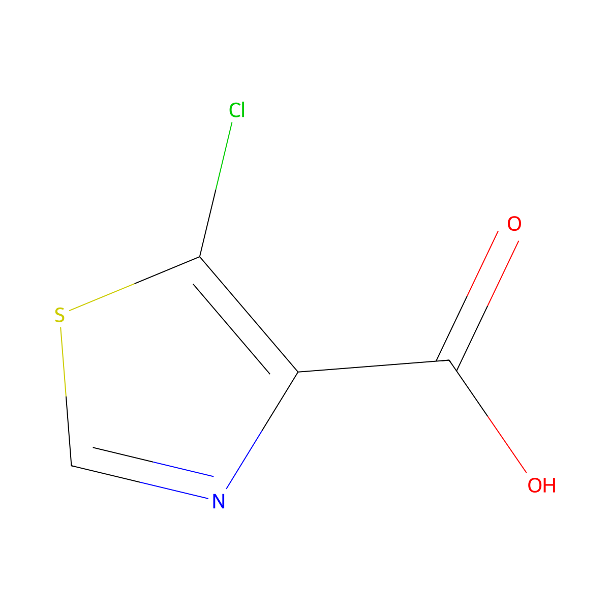 5-Chloro-1,3-thiazole-4-carboxylic acid molecular structure, CAS 1505987-37-0