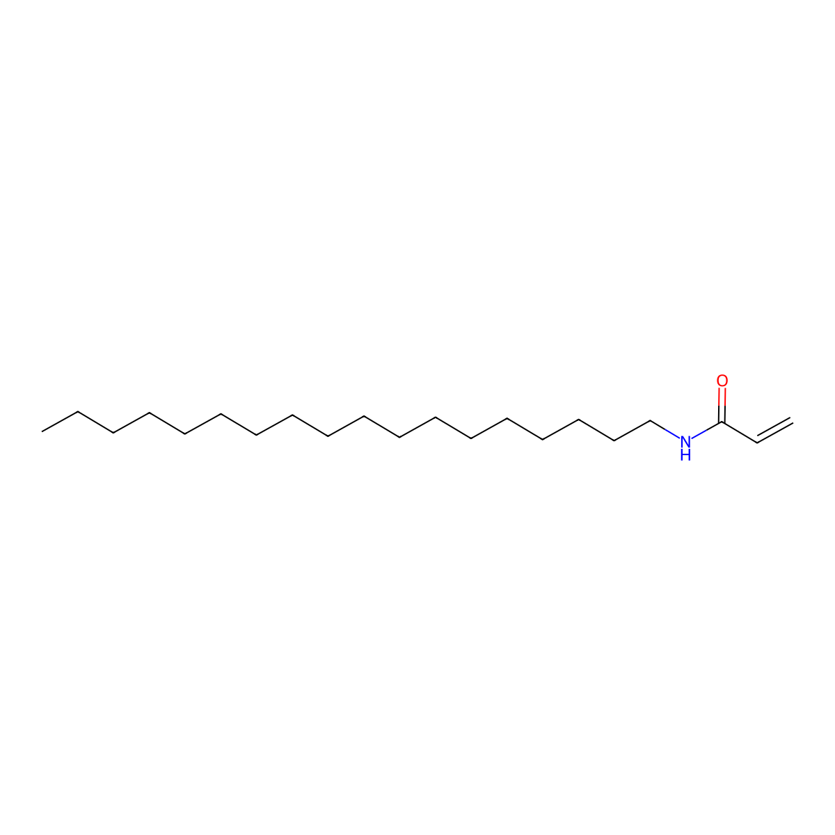 Octadecylacrylamide molecular structure, CAS 1506-54-3