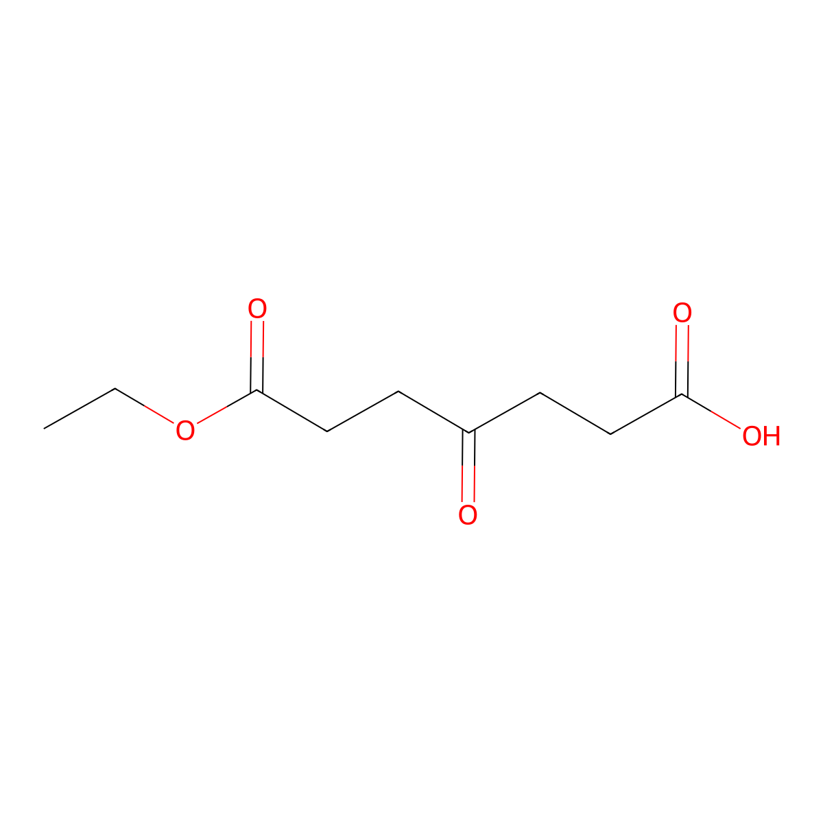 Monoethyl 4-Oxoheptanedioate molecular structure, CAS 1506-55-4
