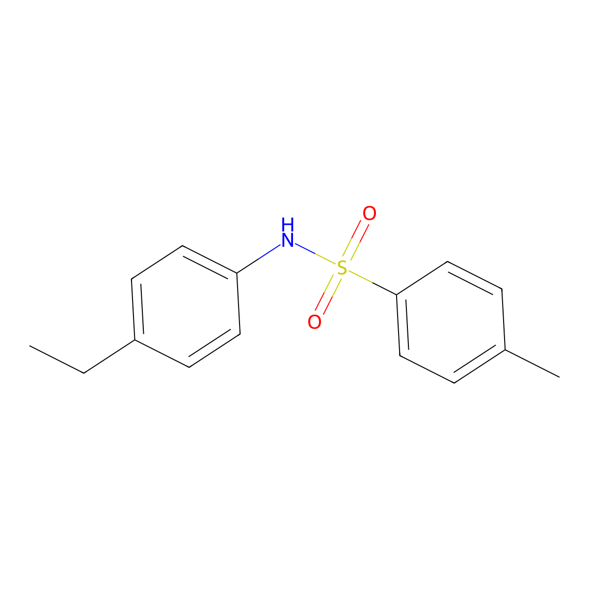 N-(4-ethylphenyl)-4-methylbenzenesulfonamide molecular structure, CAS 1506-96-3