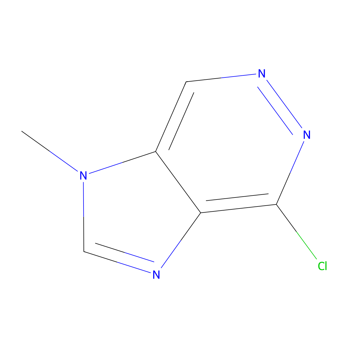 4-chloro-1-methyl-1H-imidazo[4,5-d]pyridazine molecular structure, CAS 1506000-99-2