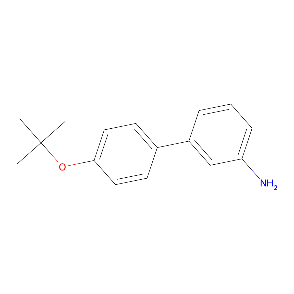 4'-(1,1-Dimethylethoxy)[1,1'-biphenyl]-3-amine molecular structure, CAS 1506015-76-4