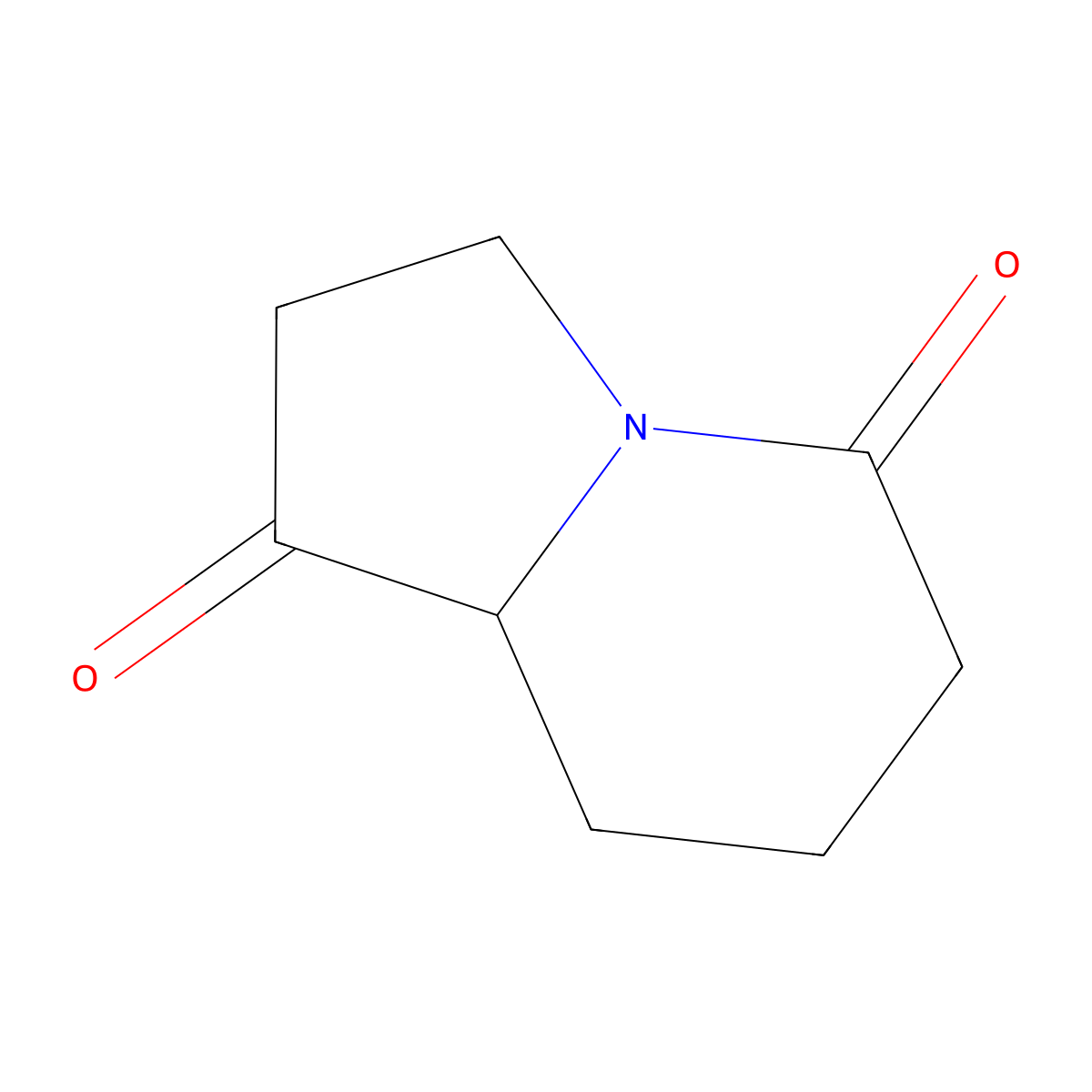 Hexahydroindolizine-1,5-dione molecular structure, CAS 1506072-33-8