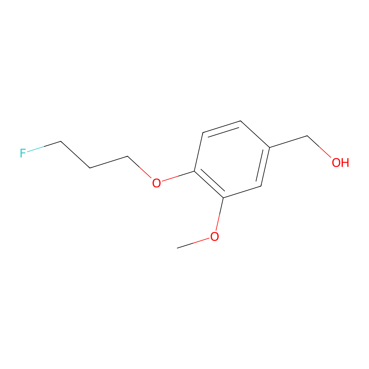 (4-(3-Fluoropropoxy)-3-methoxyphenyl)methanol molecular structure, CAS 1506099-92-8