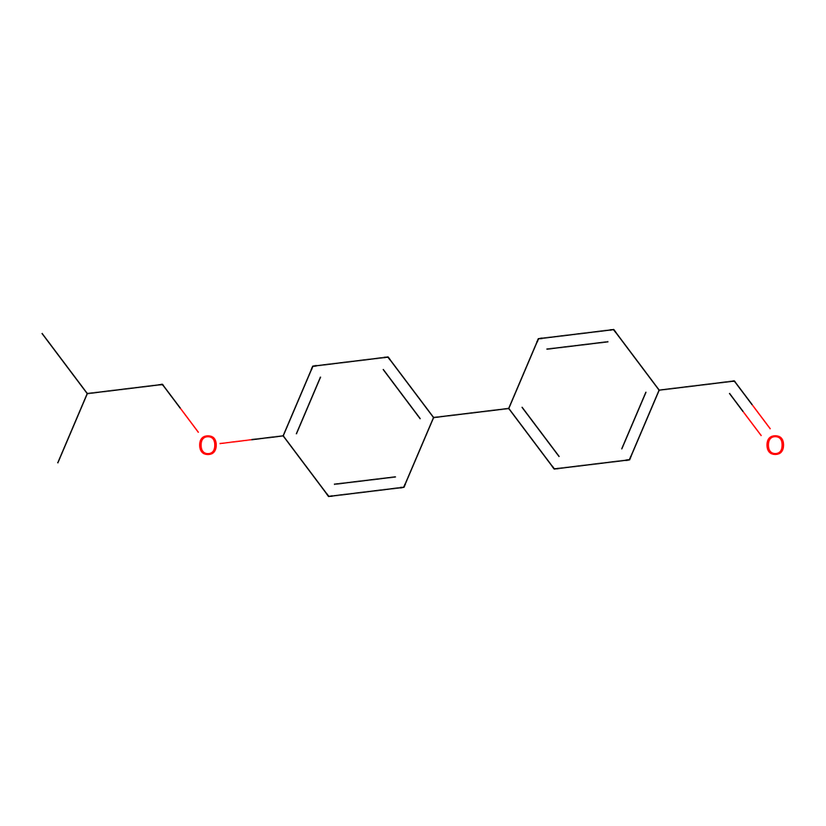 4'-Isobutoxy-[1,1'-biphenyl]-4-carbaldehyde molecular structure, CAS 1506101-26-3
