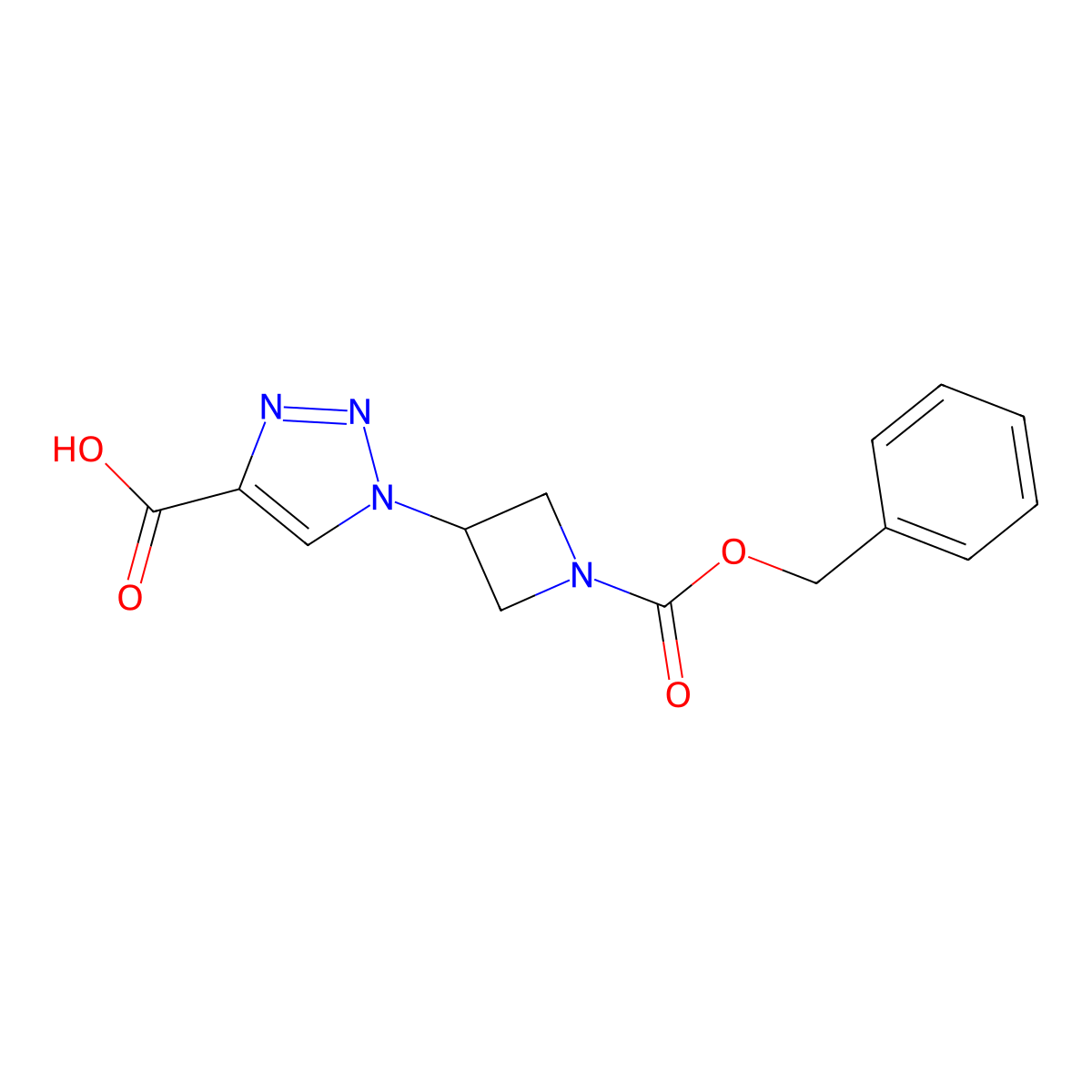 1-(1-((Benzyloxy)carbonyl)azetidin-3-yl)-1h-1,2,3-triazole-4-carboxylic acid molecular structure, CAS 1506134-31-1