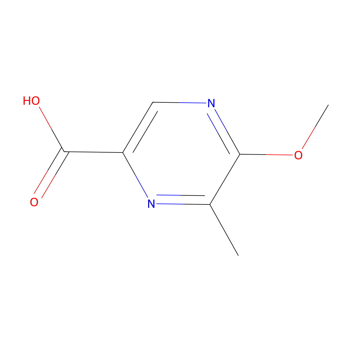 5-Methoxy-6-methylpyrazine-2-carboxylic acid molecular structure, CAS 1506139-97-4