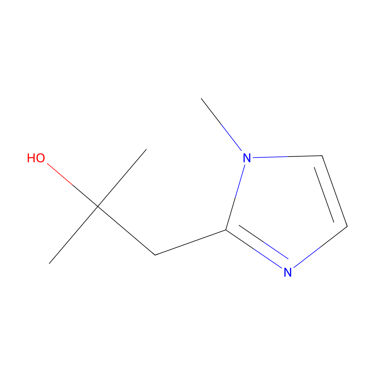 2-Methyl-1-(1-methyl-1h-imidazol-2-yl)propan-2-ol molecular structure, CAS 1506159-92-7