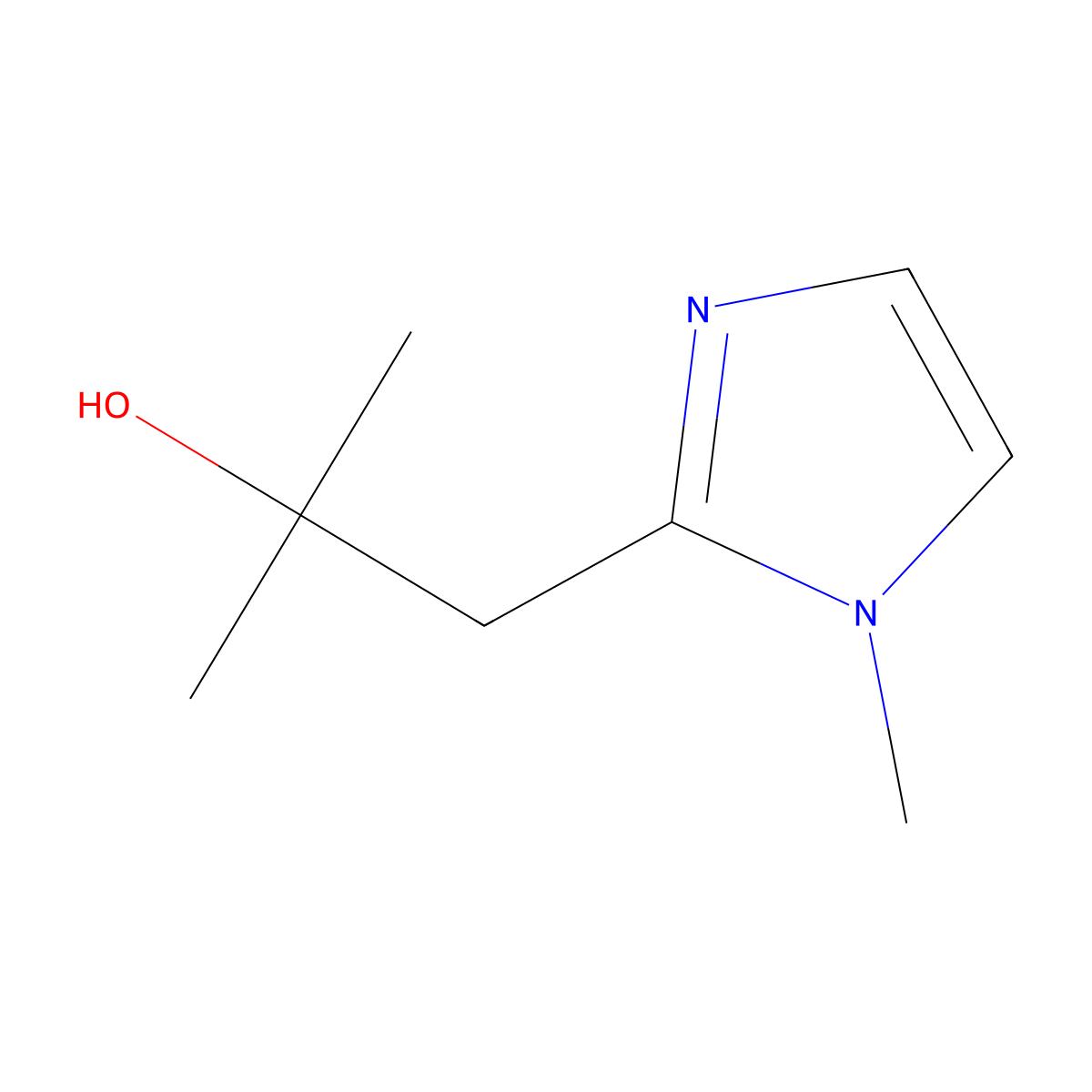 2-Methyl-1-(1-methyl-1h-imidazol-2-yl)propan-2-ol molecular structure, CAS 1506159-92-7