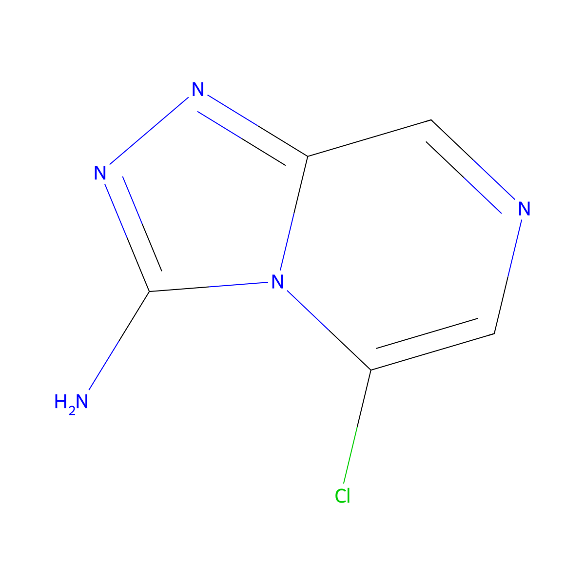 5-Chloro-(1,2,4)triazolo(4,3-a)pyrazin-3-amine molecular structure, CAS 1506179-34-5
