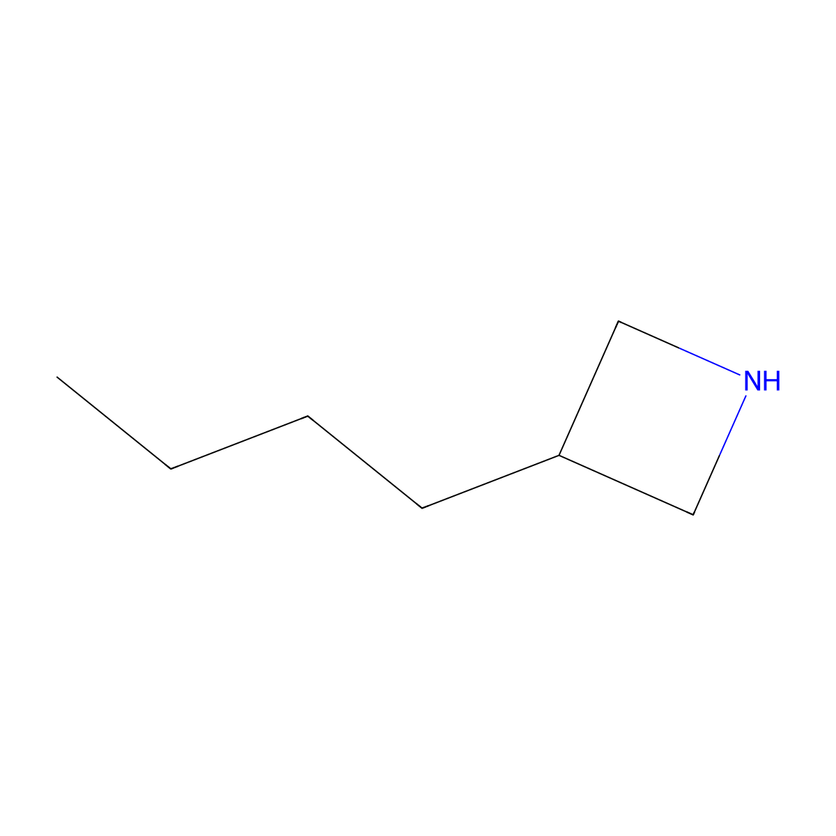 3-Butylazetidine molecular structure, CAS 1506180-37-5
