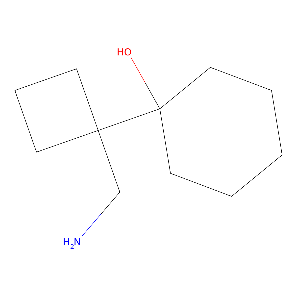 1-[1-(Aminomethyl)cyclobutyl]cyclohexan-1-OL molecular structure, CAS 1506186-47-5