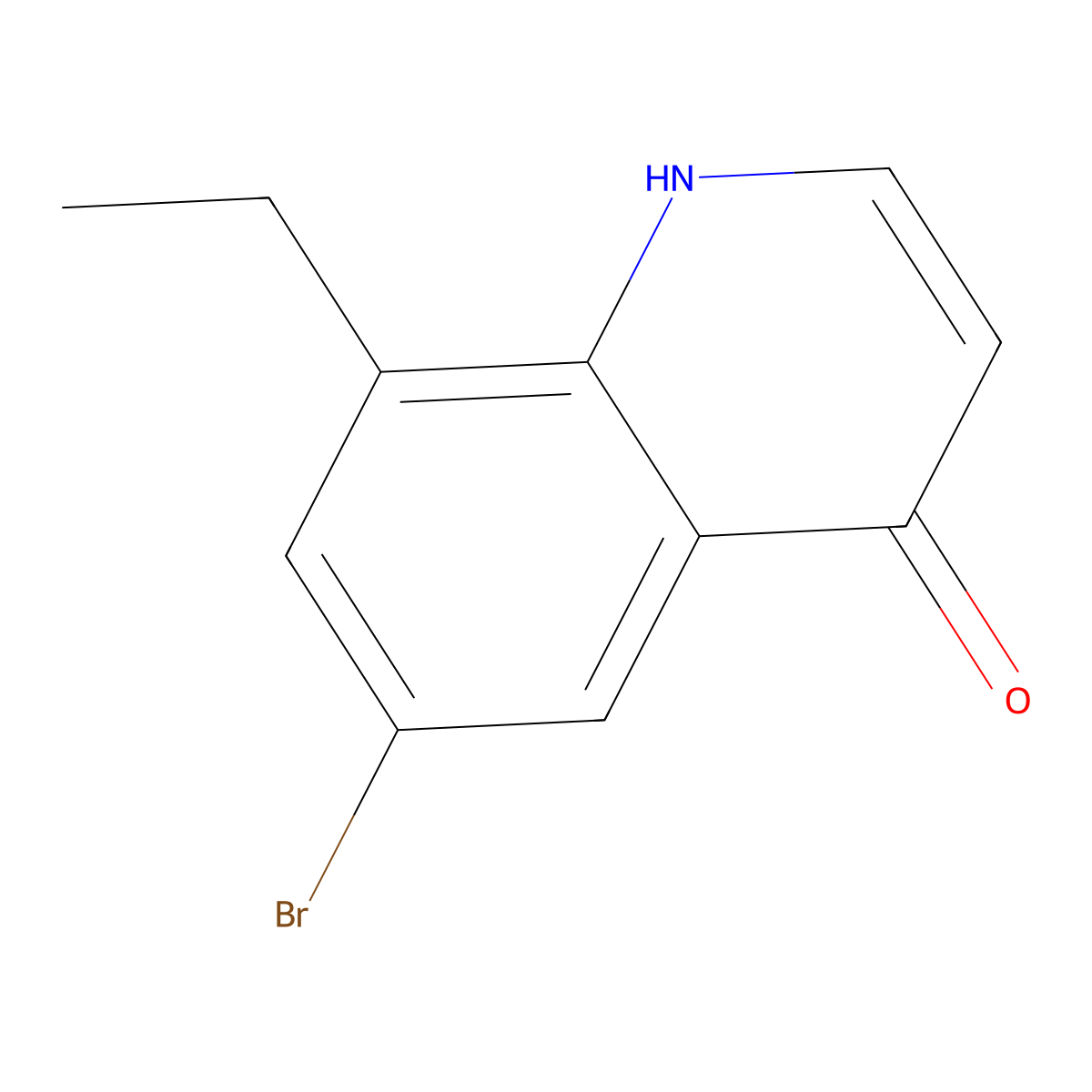 6-Bromo-8-ethyl-1,4-dihydroquinolin-4-one molecular structure, CAS 1506205-52-2