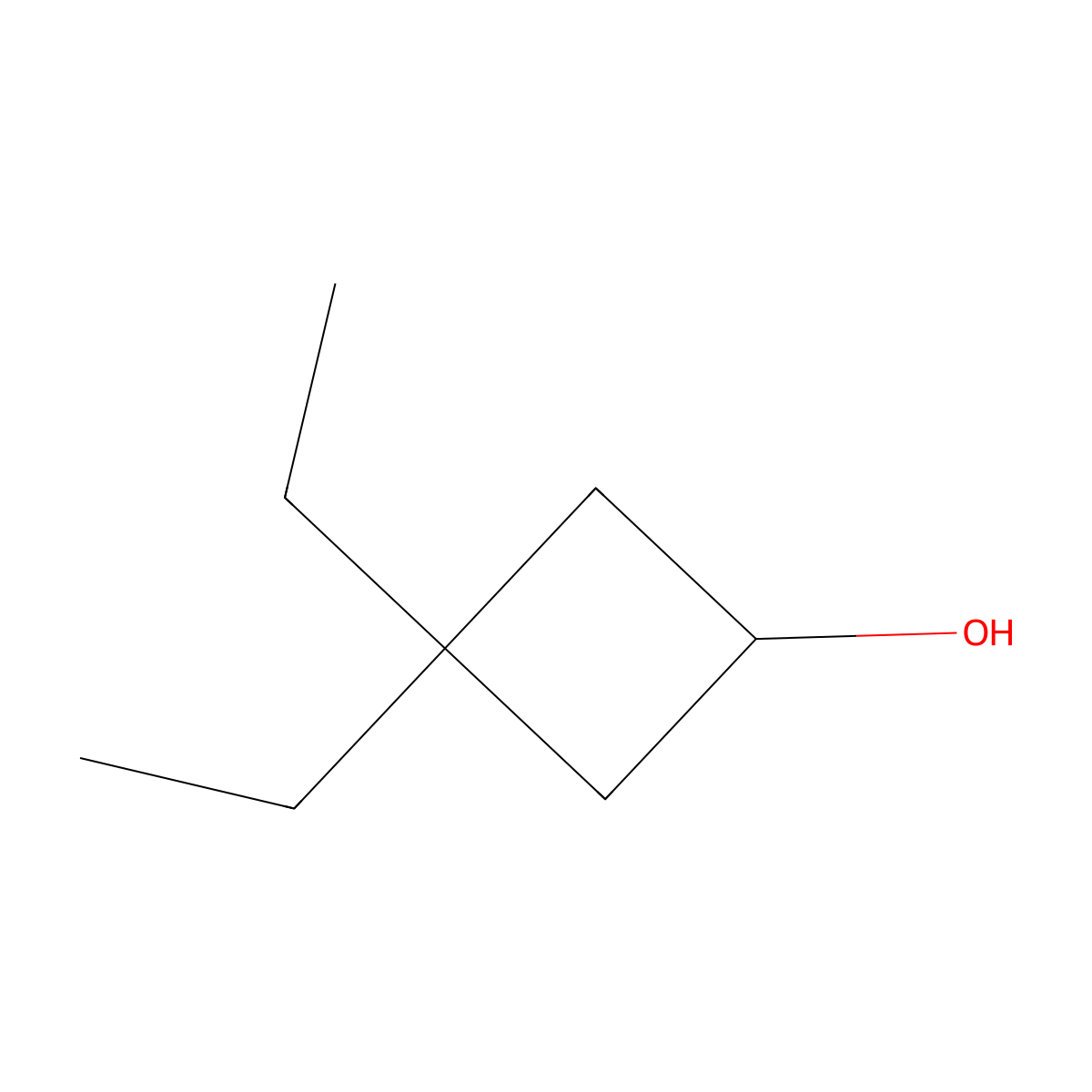 3,3-Diethylcyclobutan-1-ol molecular structure, CAS 1506240-19-2