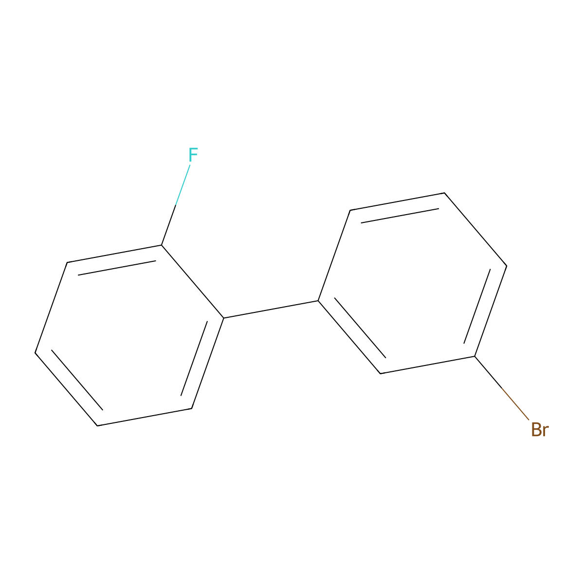3 inverted exclamation marka-Bromo-2-fluoro-1,1 inverted exclamation marka-biphenyl molecular structure, CAS 1506262-67-4
