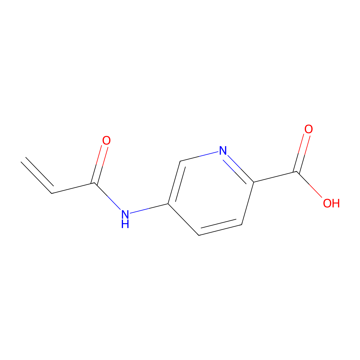 5-(Prop-2-enamido)pyridine-2-carboxylic acid molecular structure, CAS 1506306-75-7