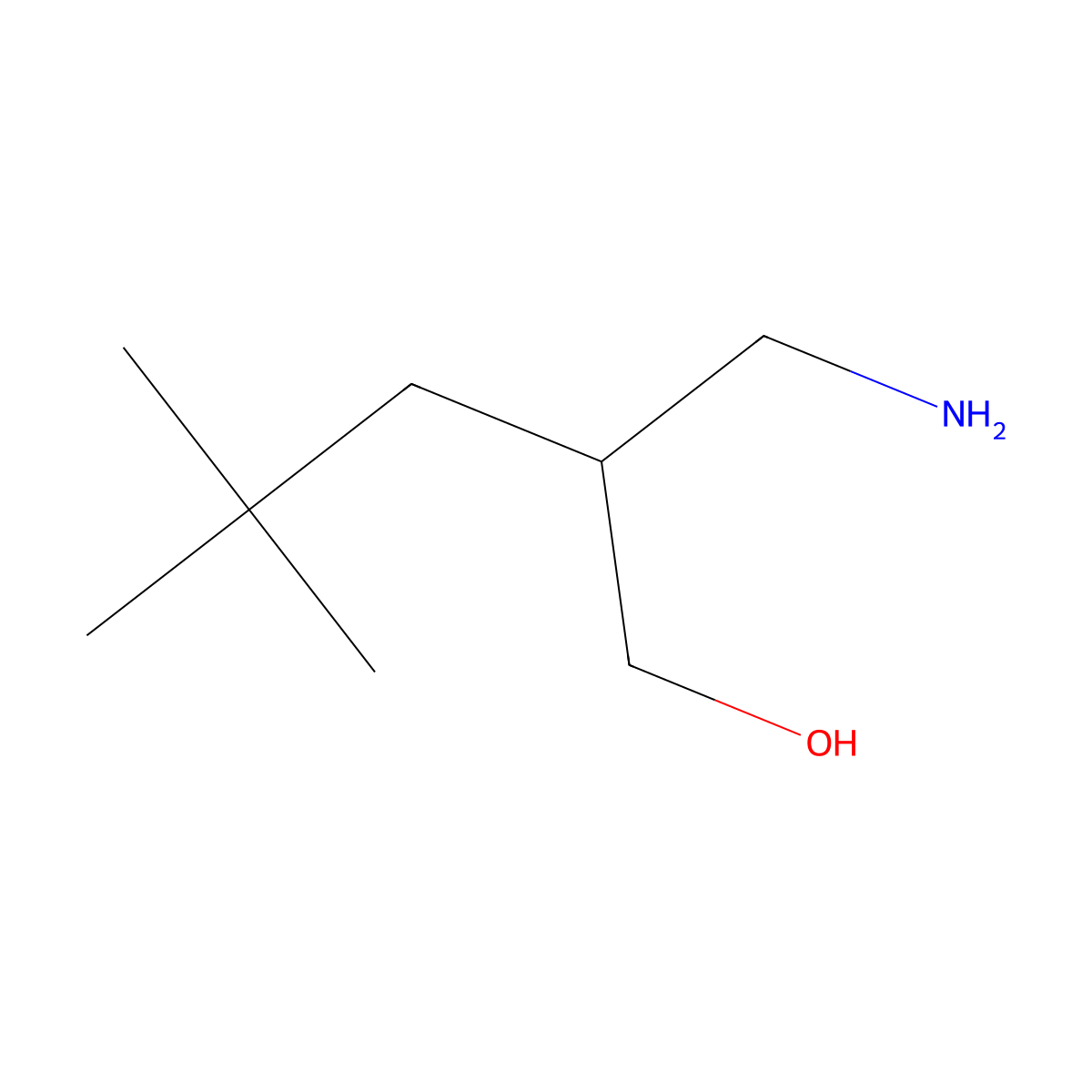 2-(Aminomethyl)-4,4-dimethylpentan-1-ol molecular structure, CAS 1506319-81-8