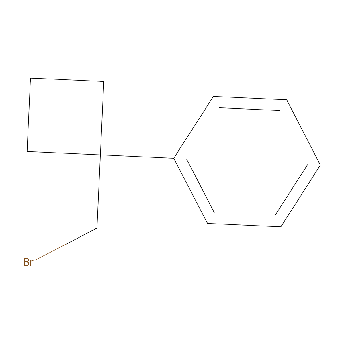 [1-(Bromomethyl)cyclobutyl]benzene molecular structure, CAS 1506391-26-9