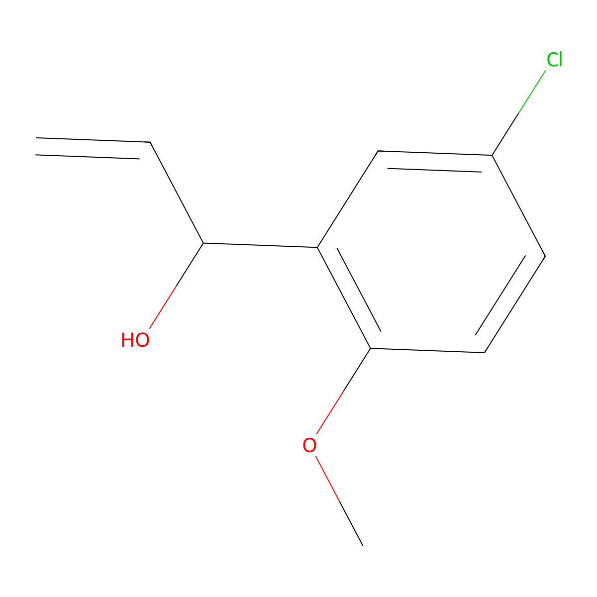 1-(5-Chloro-2-methoxyphenyl)prop-2-en-1-ol molecular structure, CAS 1506399-69-4