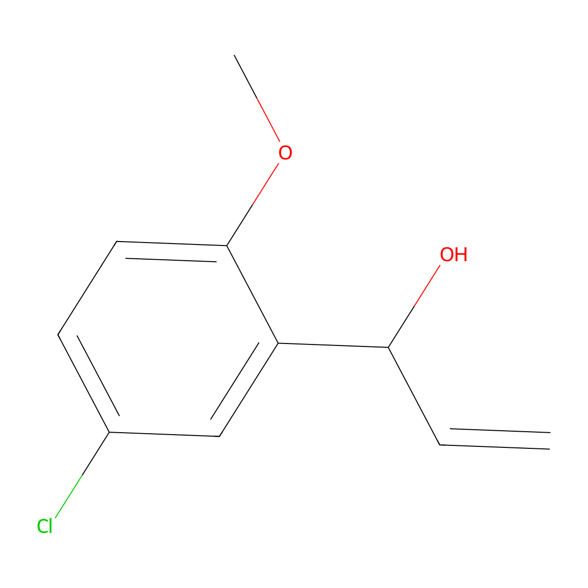 1-(5-Chloro-2-methoxyphenyl)prop-2-en-1-ol molecular structure, CAS 1506399-69-4