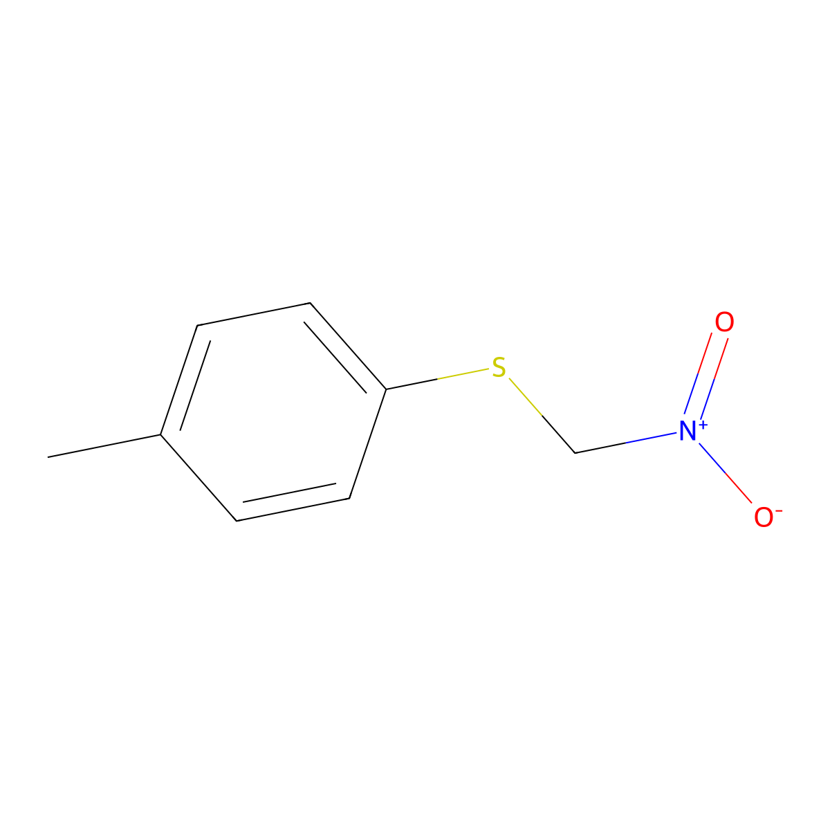 1-Methyl-4-[(nitromethyl)sulfanyl]benzene molecular structure, CAS 150640-22-5