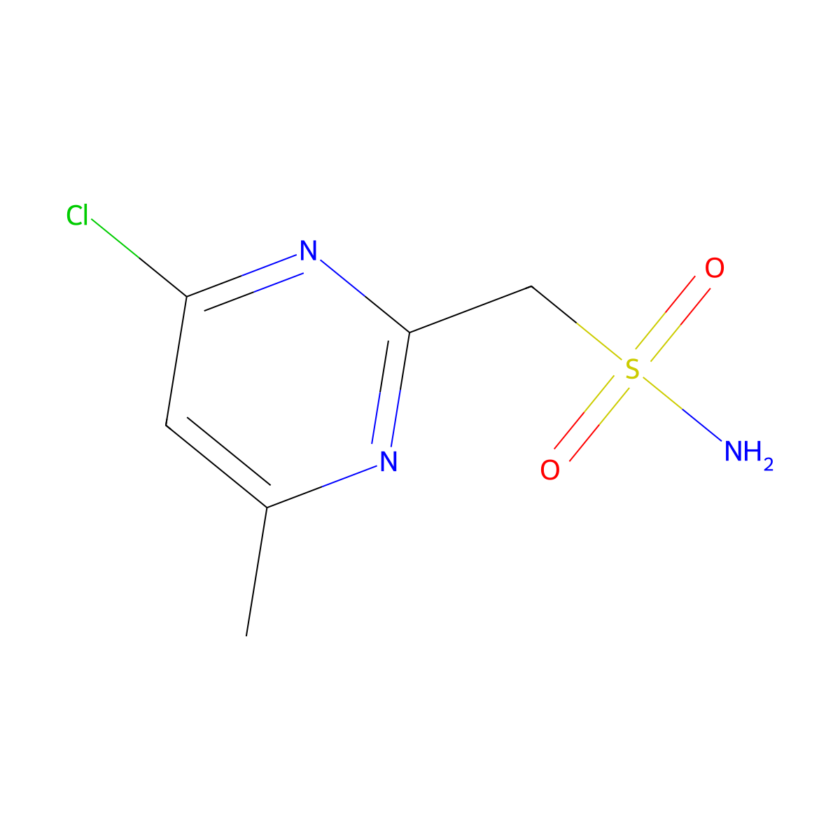 (4-Chloro-6-methylpyrimidin-2-yl)methanesulfonamide molecular structure, CAS 1506416-71-2