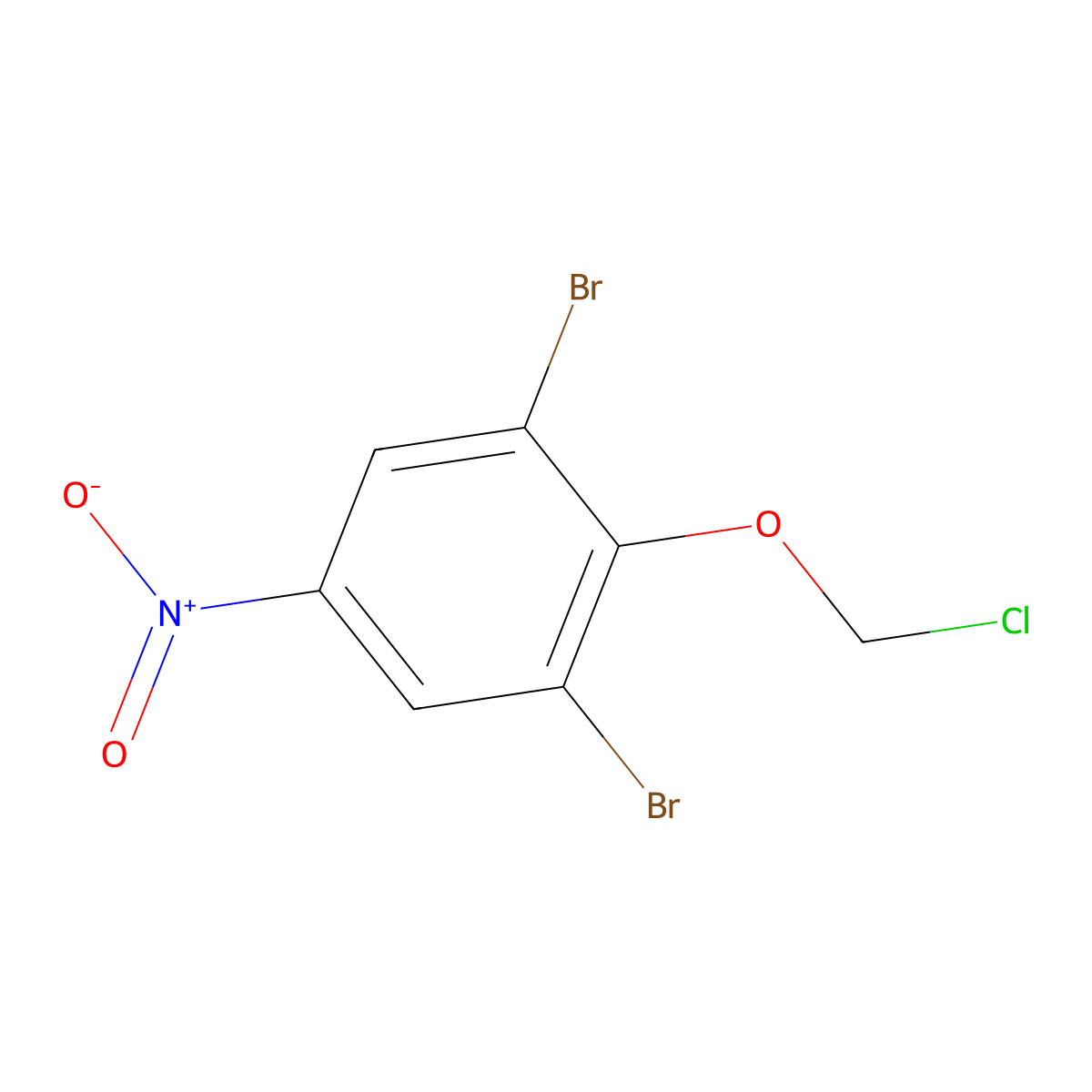 1,3-Dibromo-2-(chloromethoxy)-5-nitrobenzene molecular structure, CAS 1506423-22-8