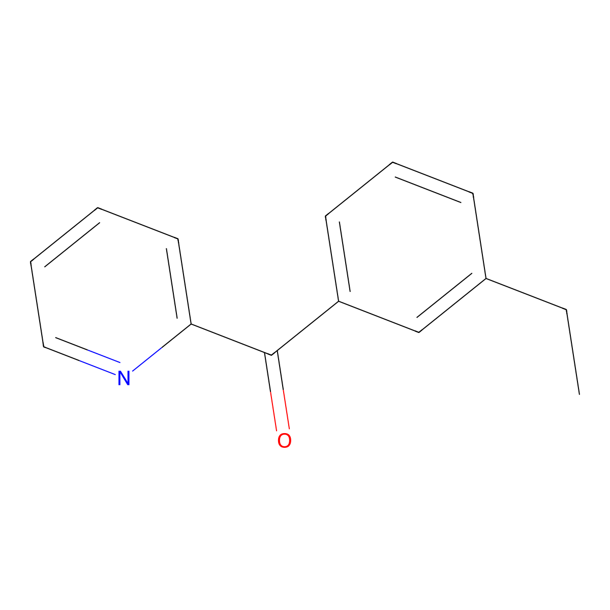(3-Ethylphenyl)-2-pyridinylmethanone molecular structure, CAS 1506430-26-7