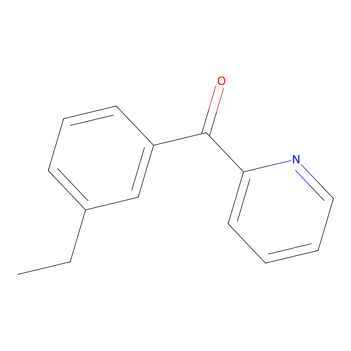 (3-Ethylphenyl)-2-pyridinylmethanone molecular structure, CAS 1506430-26-7
