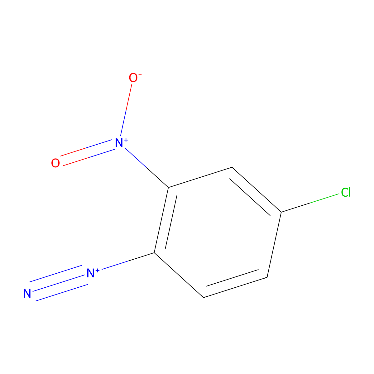 4-Chloro-2-nitrobenzenediazonium molecular structure, CAS 150646-67-6