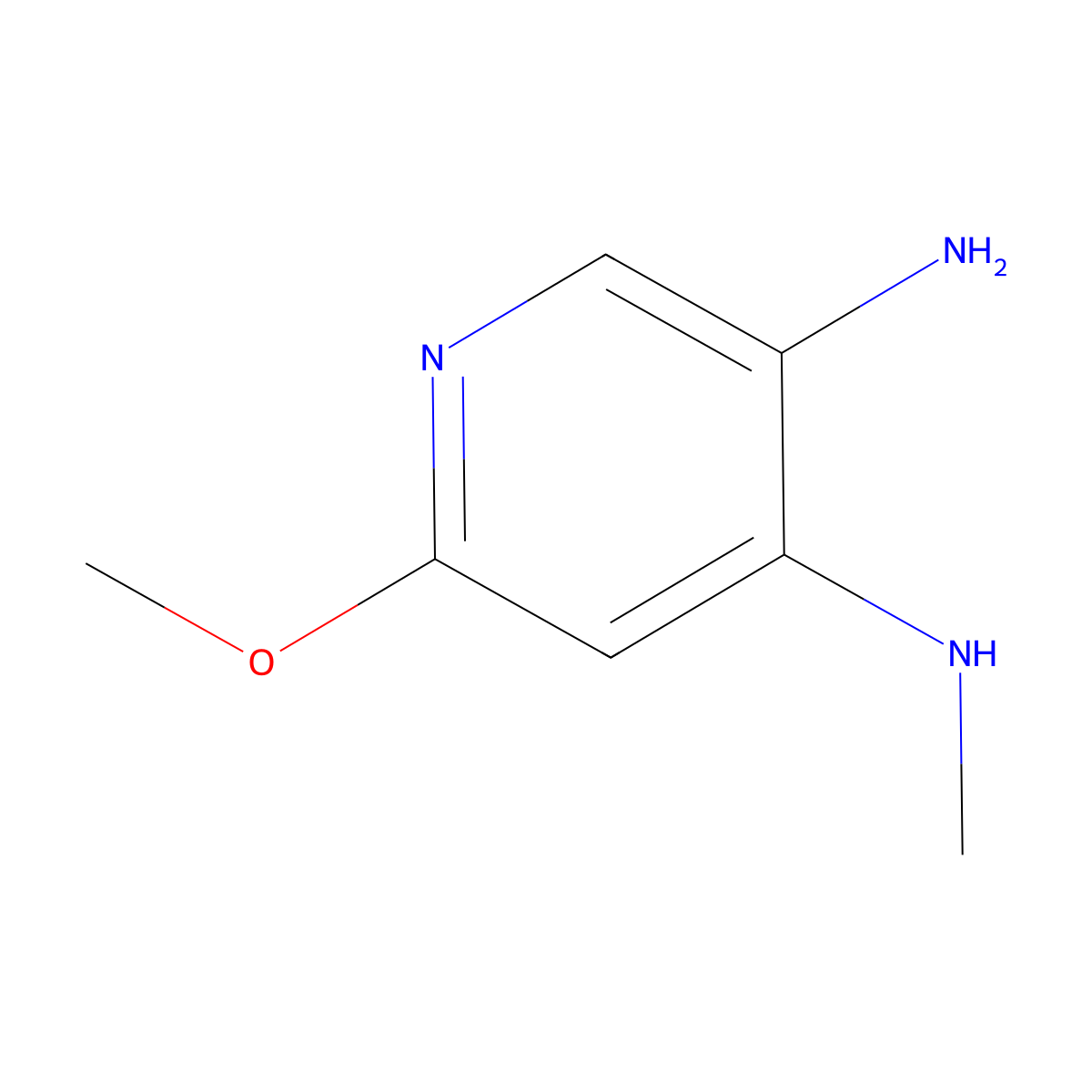 6-Methoxy-N4-methylpyridine-3,4-diamine molecular structure, CAS 1506476-48-7