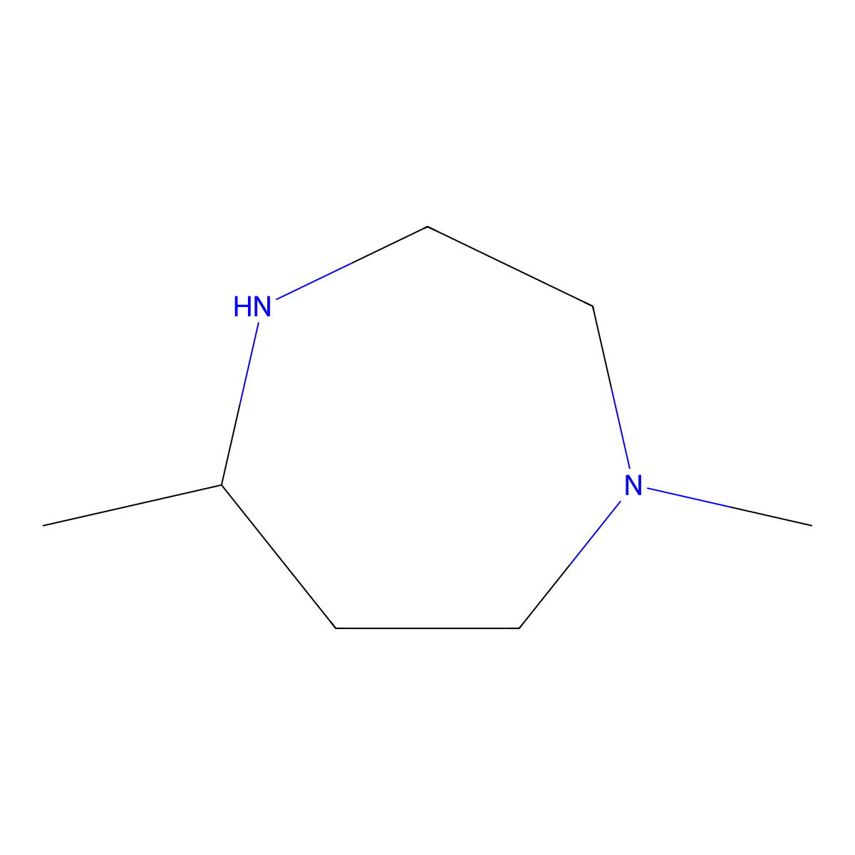 1,5-Dimethyl-1,4-diazepane molecular structure, CAS 150651-59-5
