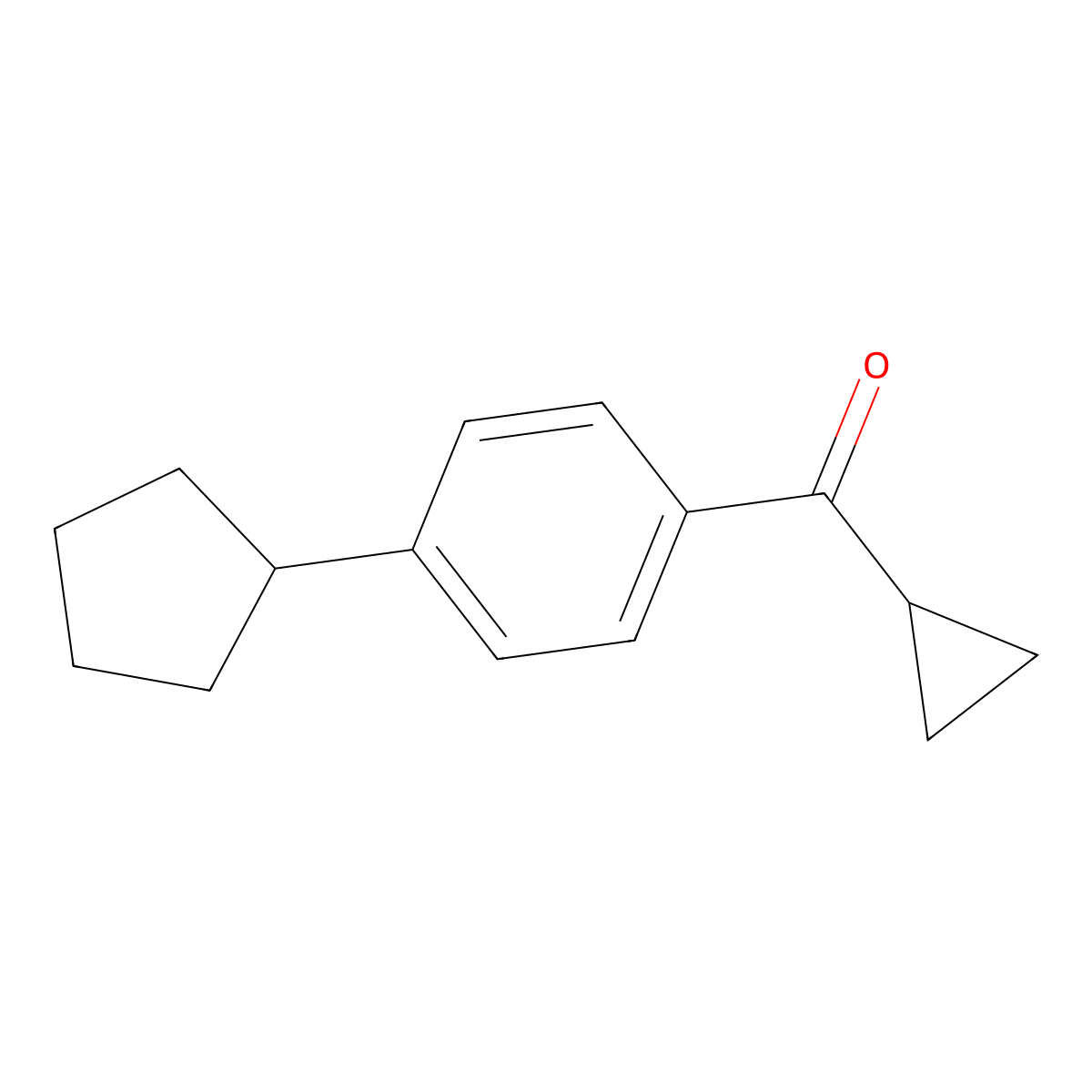 (4-Cyclopentylphenyl)cyclopropylmethanone molecular structure, CAS 1506525-02-5