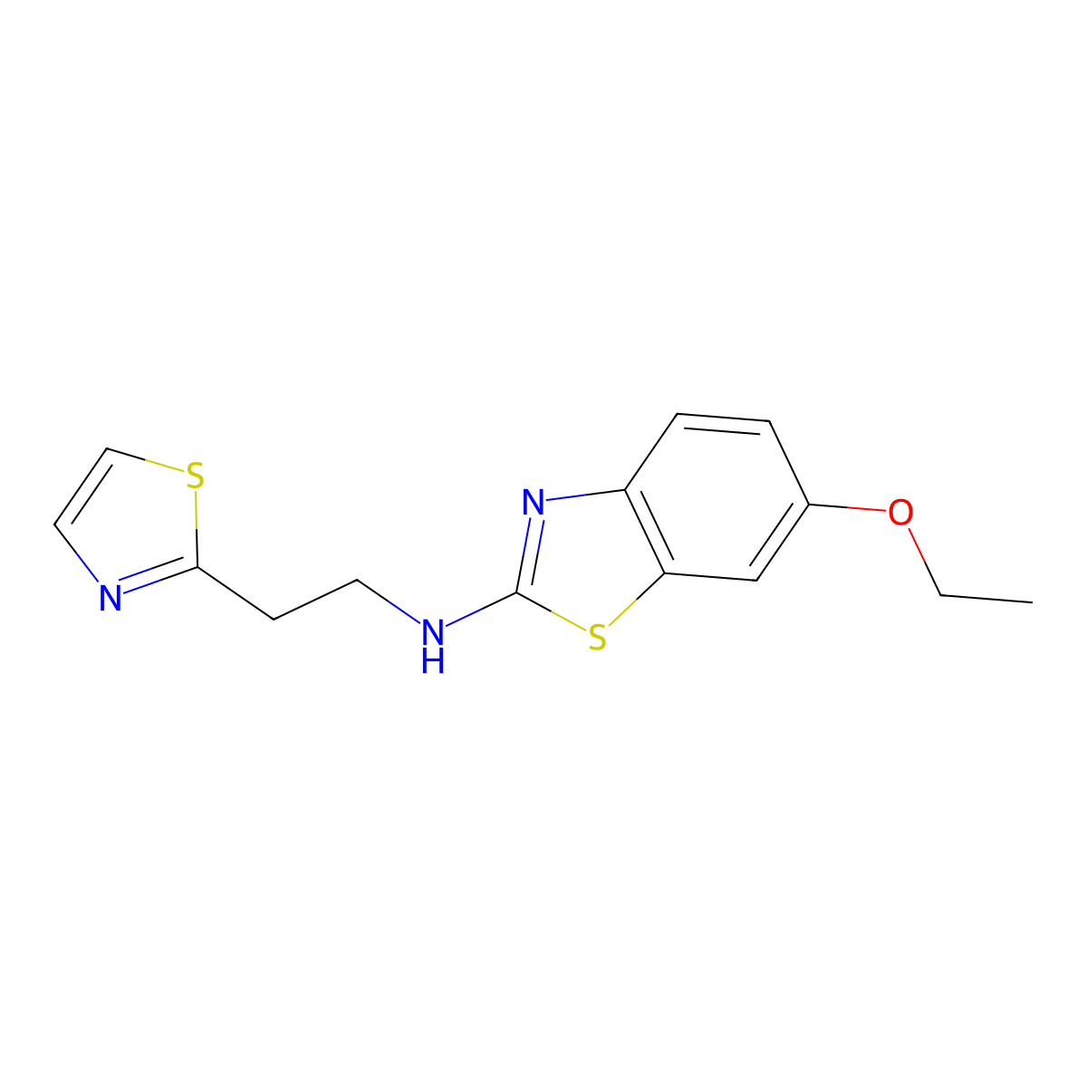 6-ethoxy-N-[2-(1,3-thiazol-2-yl)ethyl]-1,3-benzothiazol-2-amine molecular structure, CAS 1506540-13-1