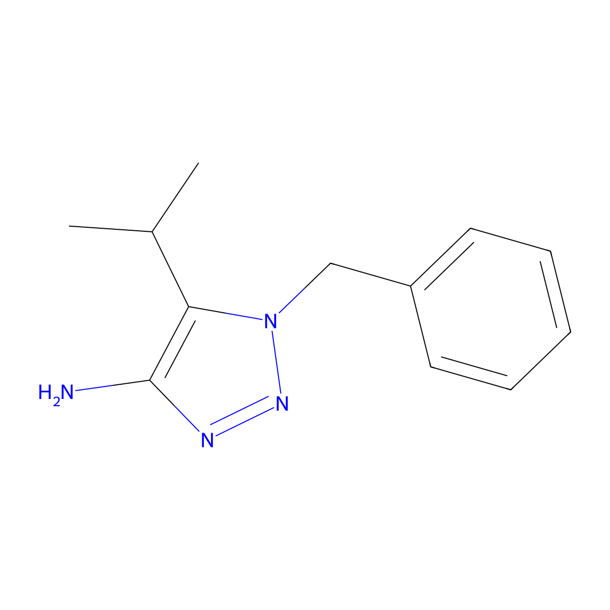 1-Benzyl-5-isopropyl-1h-1,2,3-triazol-4-amine molecular structure, CAS 1506579-22-1