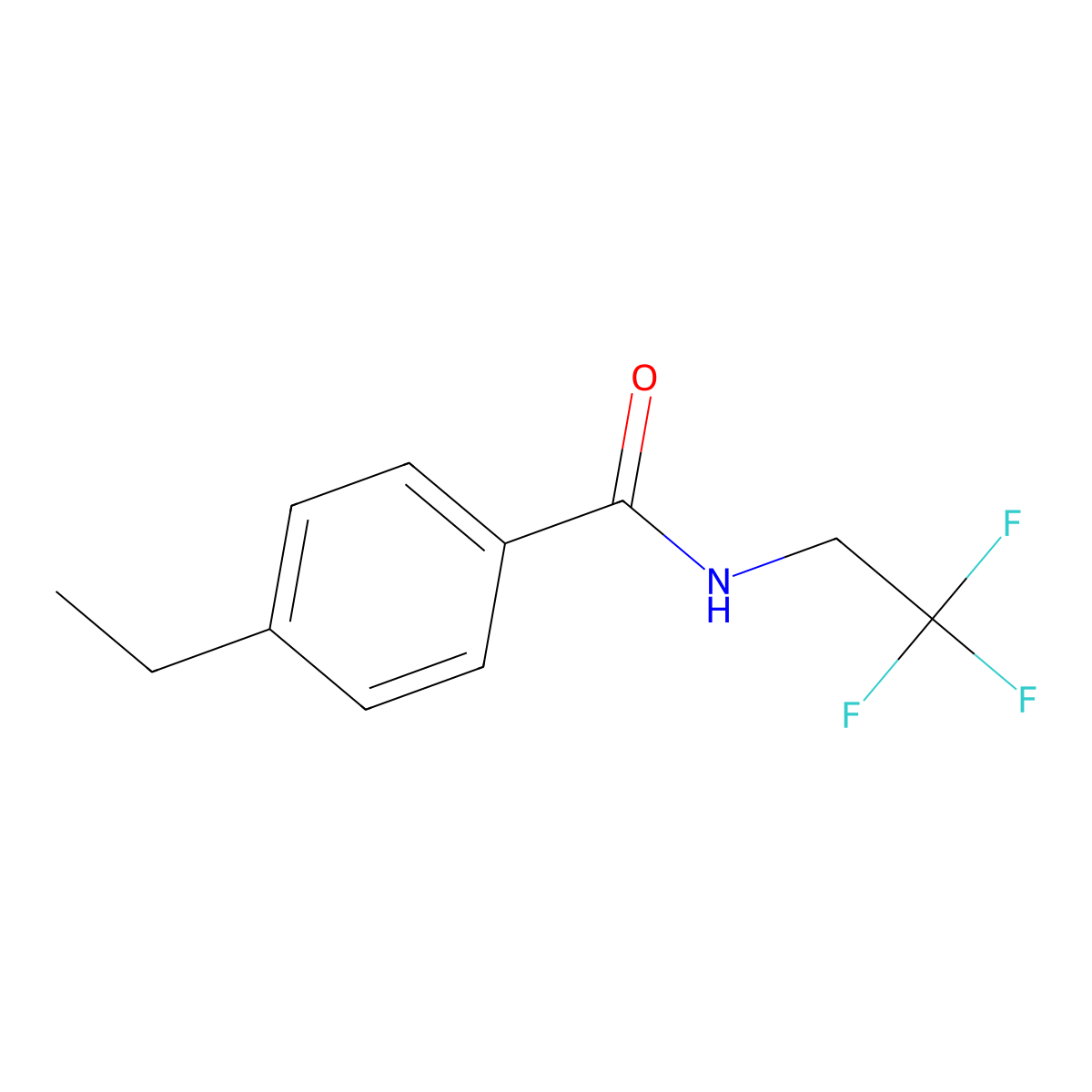 4-ethyl-N-(2,2,2-trifluoroethyl)benzamide molecular structure, CAS 1506582-14-4
