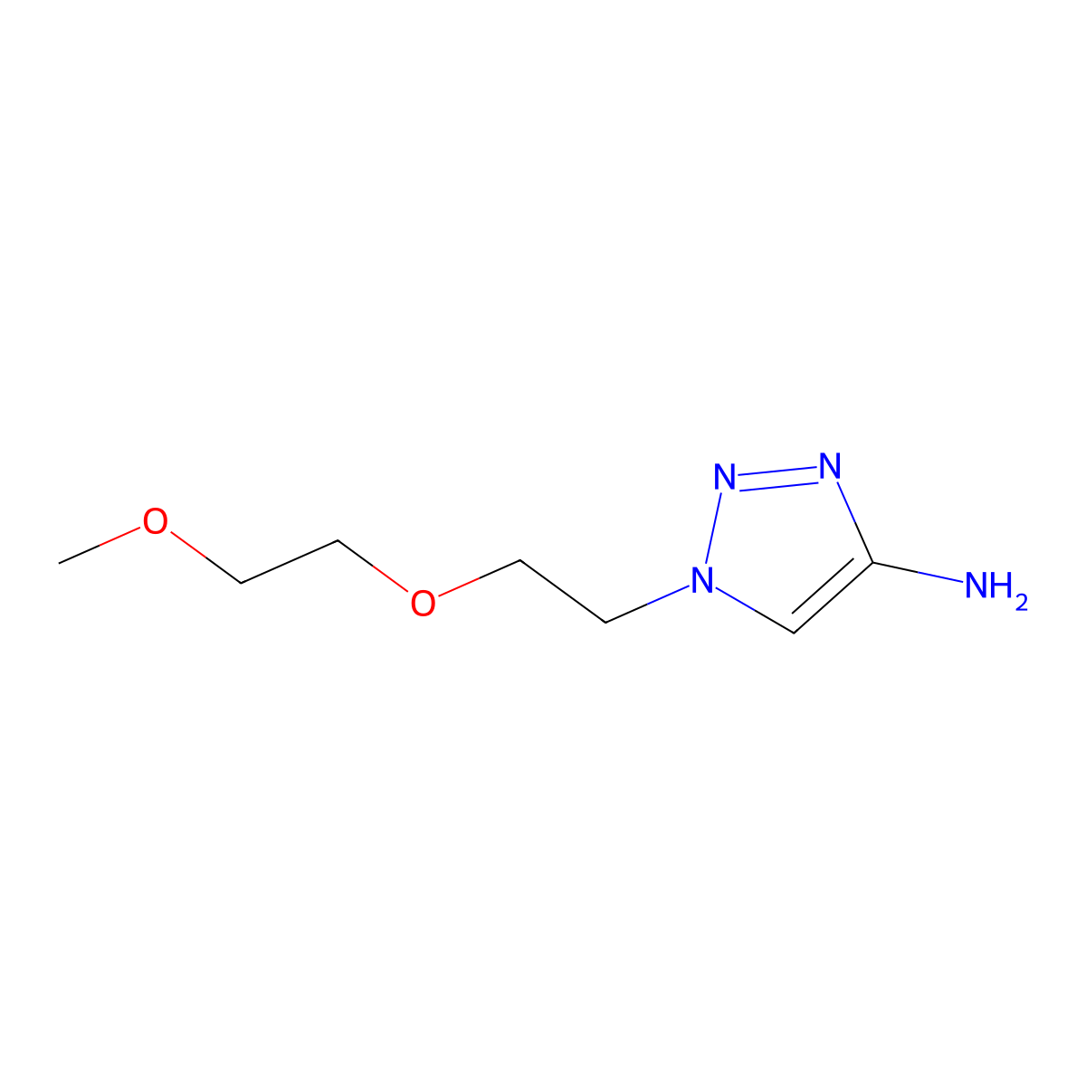 1-(2-(2-Methoxyethoxy)ethyl)-1h-1,2,3-triazol-4-amine molecular structure, CAS 1506597-30-3