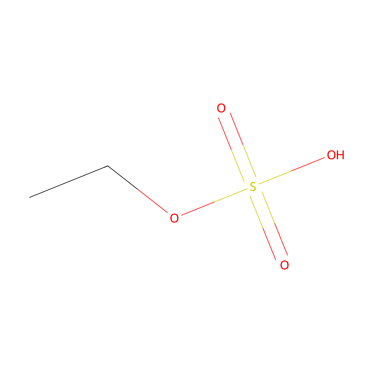 Ethyl Sulfate molecular structure, CAS 15066-87-2