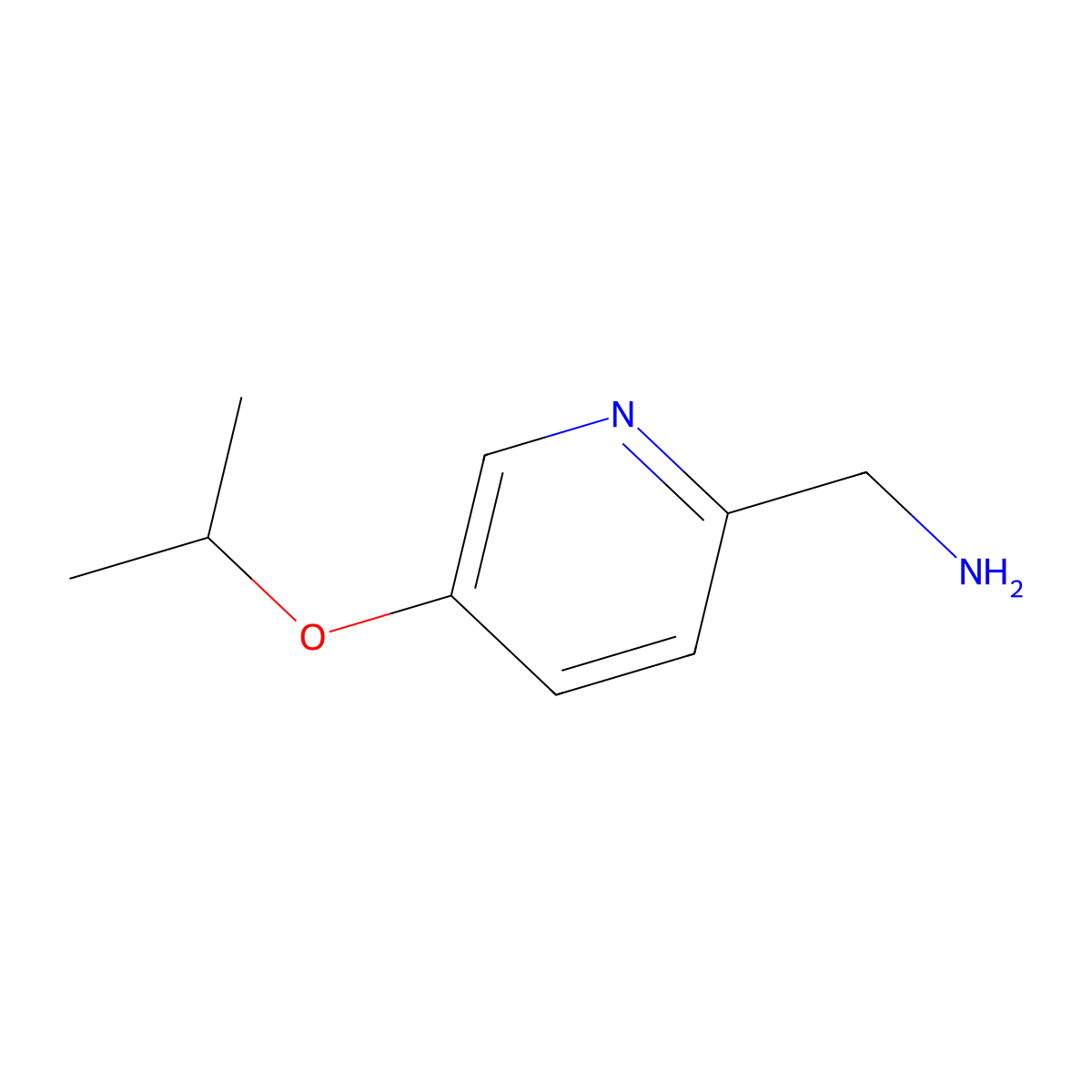 1-[5-(Propan-2-yloxy)pyridin-2-yl]methanamine molecular structure, CAS 1506601-52-0
