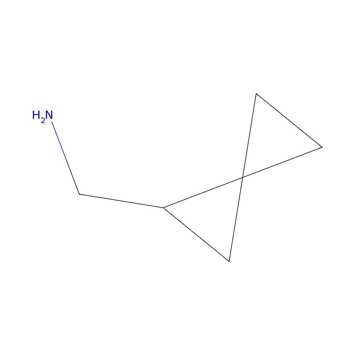 {Spiro[2.2]pentan-1-yl}methanamine molecular structure, CAS 1506601-94-0