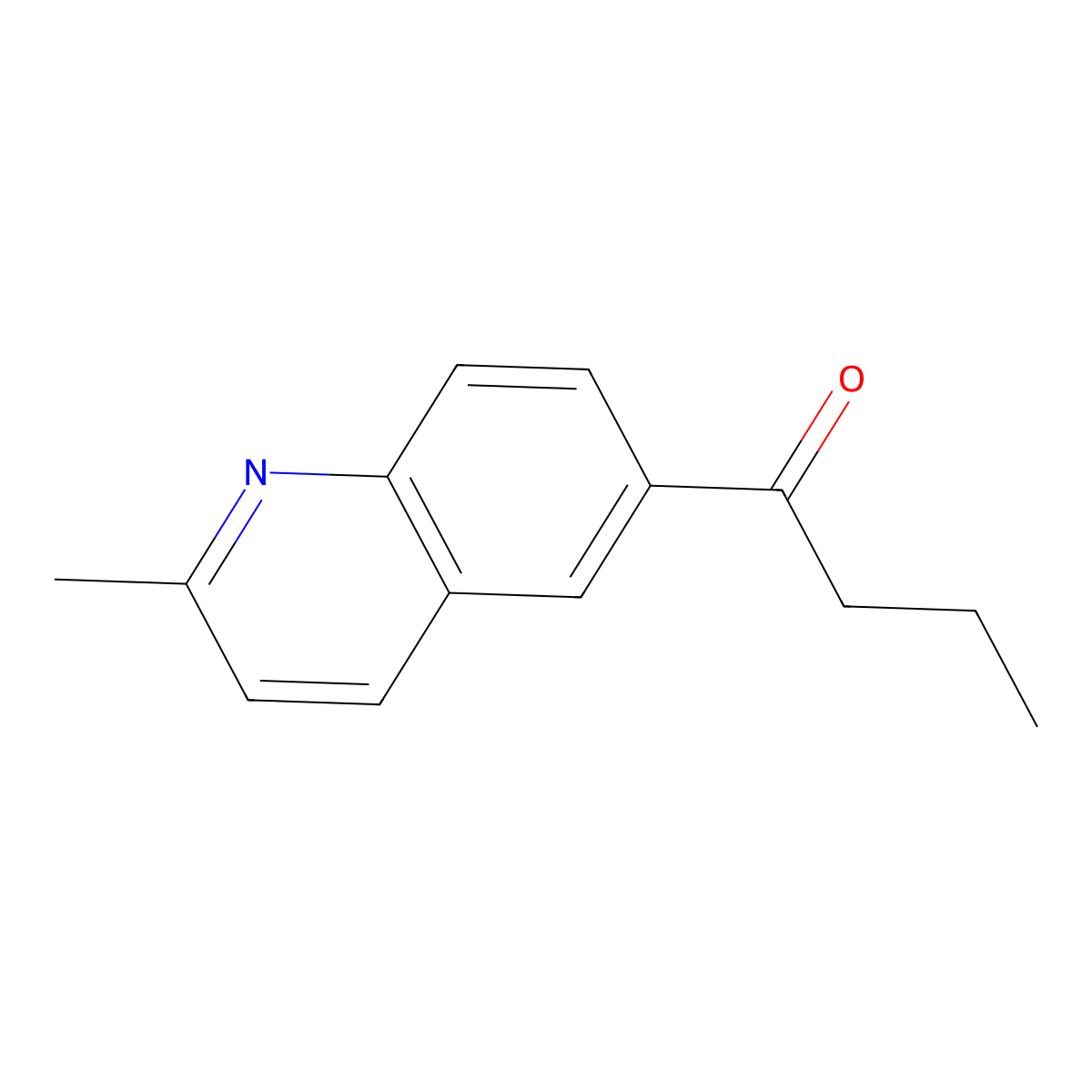 1-(2-Methyl-6-quinolinyl)-1-butanone molecular structure, CAS 1506608-80-5