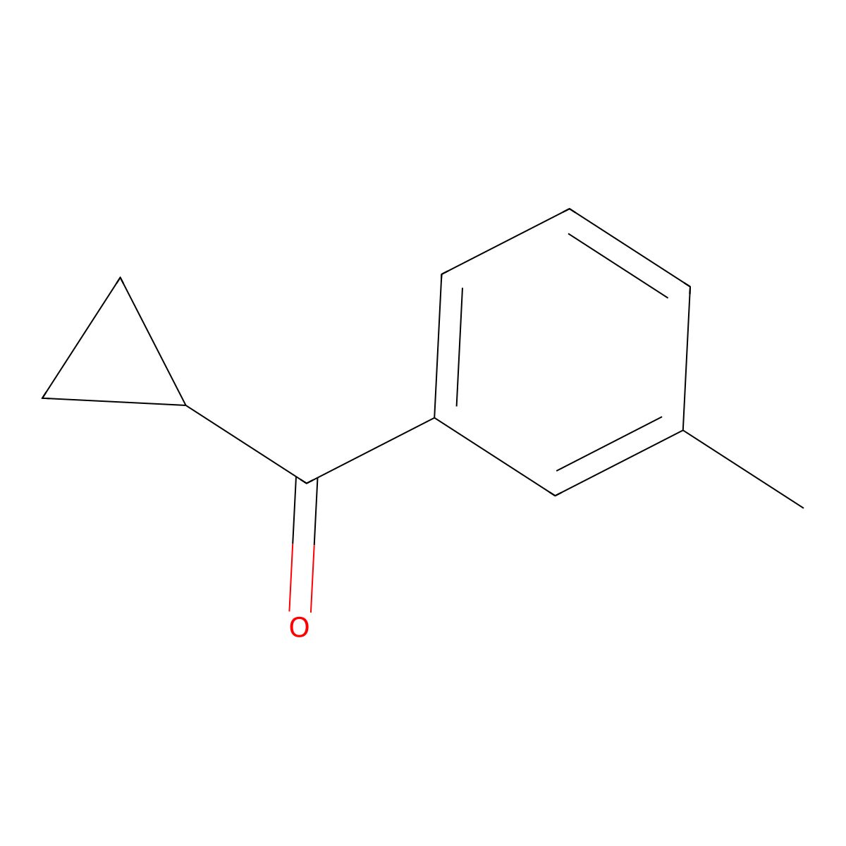 Cyclopropyl 3-methylphenyl ketone molecular structure, CAS 150668-37-4