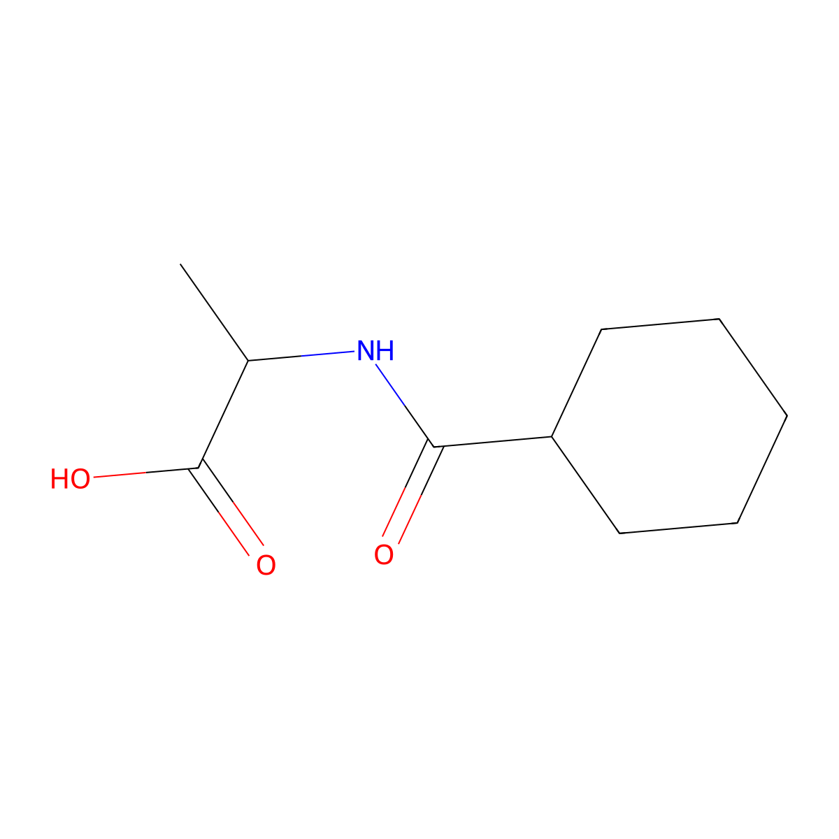 2-(Cyclohexylformamido)propanoic acid molecular structure, CAS 150671-92-4